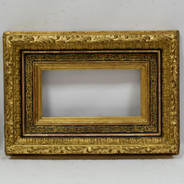 De 1850 Cadre ancien en bois état d'origine Feuillure: 37x19cm 2