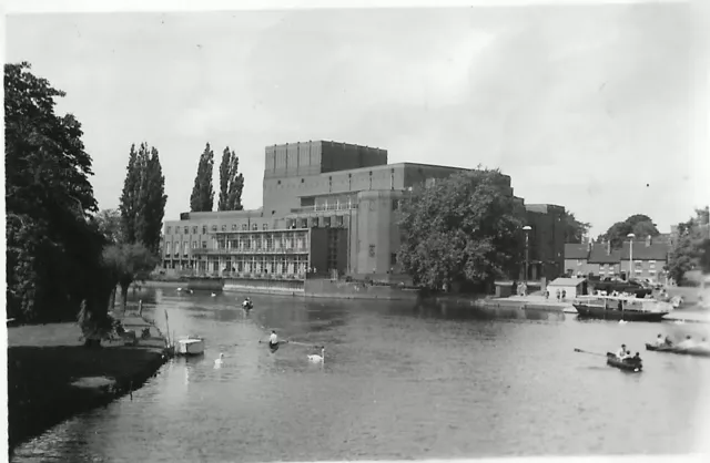 Vintage Old Photograph Memorial Theatre Stratford Upon Avon Summer 1954