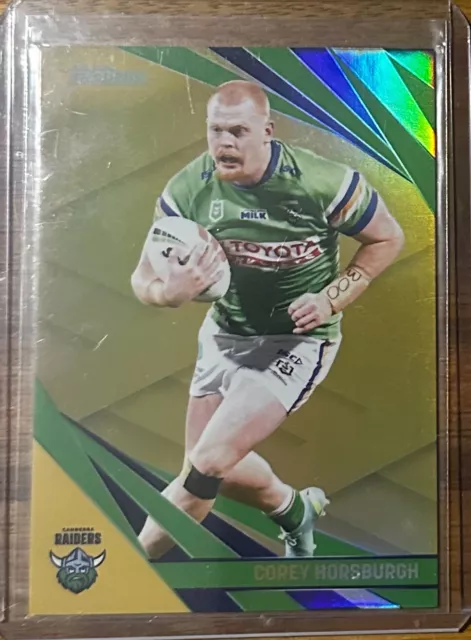 NRL 2024 Traders Gold Special Corey Horsburgh Canberra Raiders Card #32