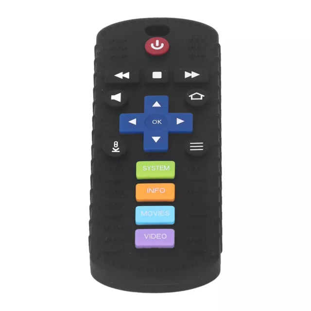 (Black)TV Control Wear-Resistant Relieve Anxiety Hand Adjustment Soft Silicone