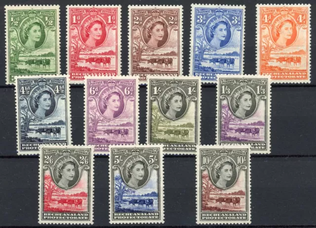 [81.253] Bechuanaland 1955 : Good Set Very Fine MNH Stamps - $150