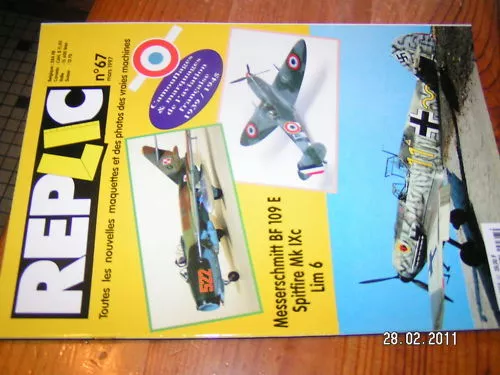 Replic n°67 Lim 6 Spitfire MK IXc Messerschmitt Bf 109E