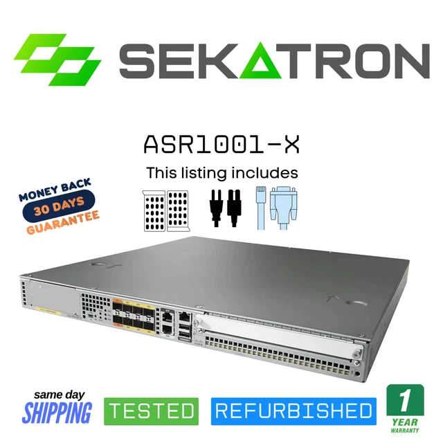 Cisco ASR1001 Aggregation Services Router 4 Built-in GE Ports Dual Power AC 2PSU - Foto 2