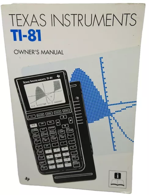 TEXAS Instruments TI-81 Calculator Instructions Users Manual 1990 Official Used