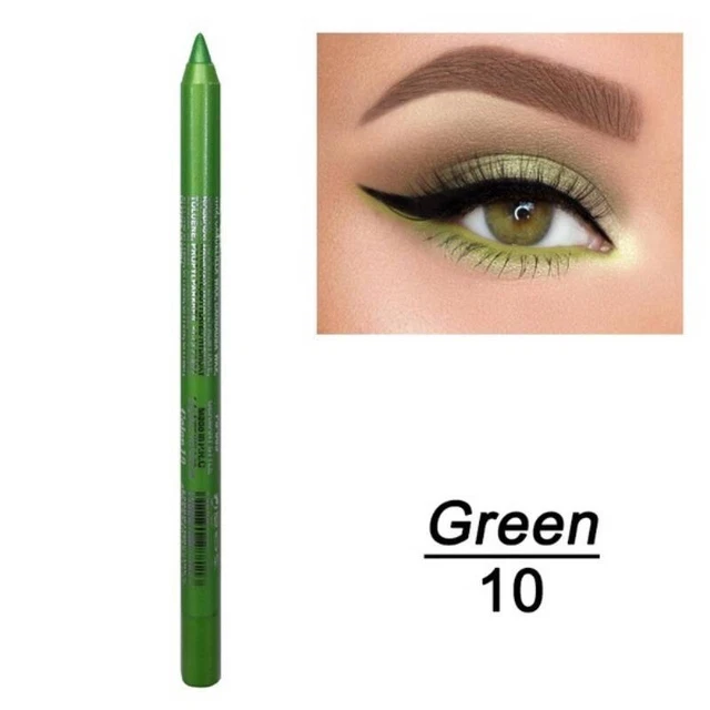 Grüne Lippen- & Augenfutter Bleistift Wasserdicht Creme Gel Matt Halloween Gothic Vamp