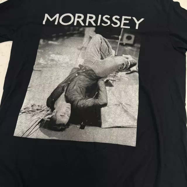 MORRISSEY GRAPHIC RETRO Style Black Cotton Unisex T shirt For Men Women ...