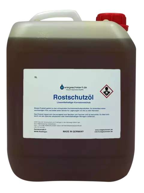 Korrosionsschutzöl 5 Liter Sprühöl Rostschutzöl Bariumfrei