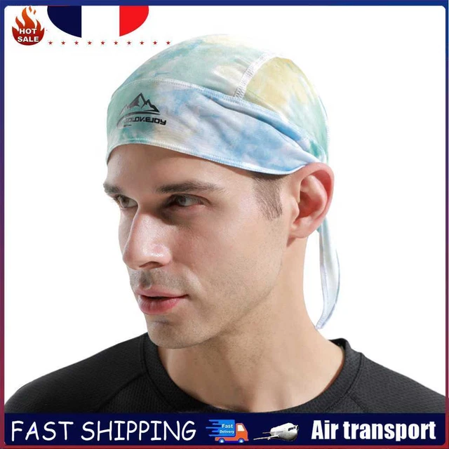 Ice Silk Cycling Beanie Cap Bandana Summer Outdoor Pirate Hat (Sky Blue)