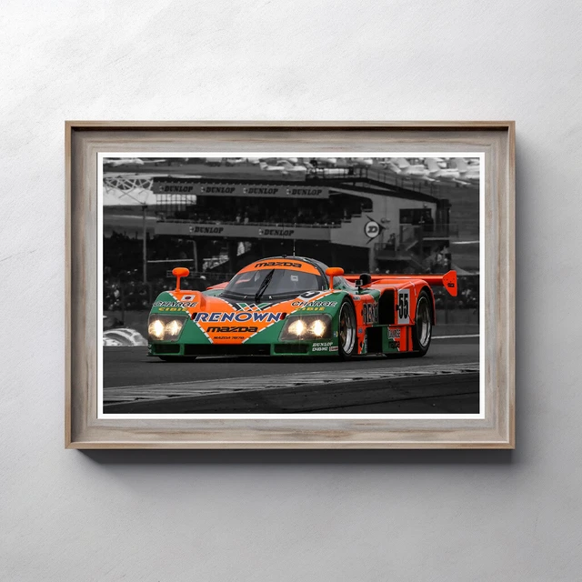 Mazda 787B 24 Hour Le Mans Motorsport Print Wall Art Picture Poster