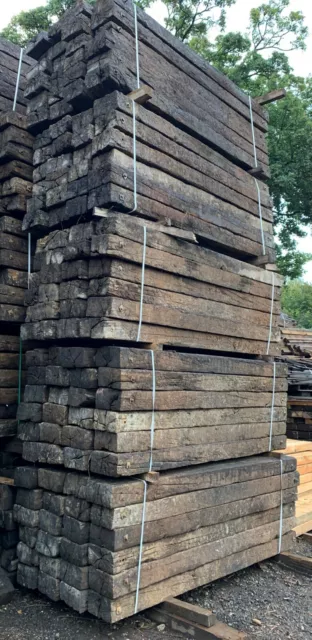 1st Grade Reclaimed Oak Railway Sleepers, Delivery or Collection