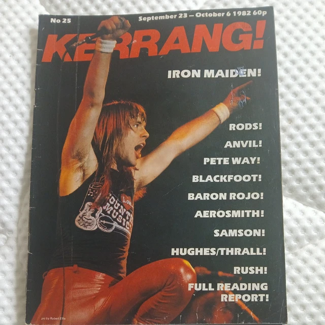 KERRANG #76 MAGAZINE Iron Maiden Motley Crue Jim Dandy Raven Steve
