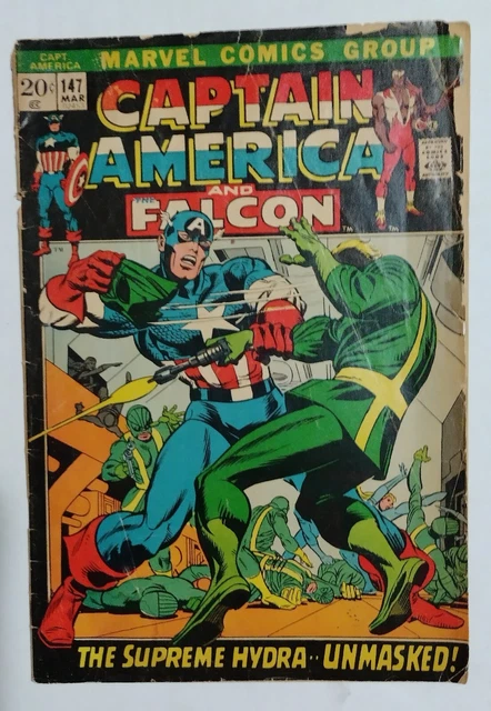 CAPTAIN AMERICA & FALCON 1972 #147 #148 MARVEL COMICS Comic Book Lot Avengers