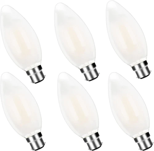 YBTOP B22 LED Bayonet Cap Bulb, 4W (Equivalent to 40W), Warm White 2700K,...