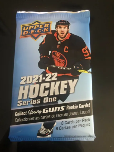 2021 - 22 Upper Deck Series 1 Hockey Sealed Booster Pack 1 Pack Young Guns