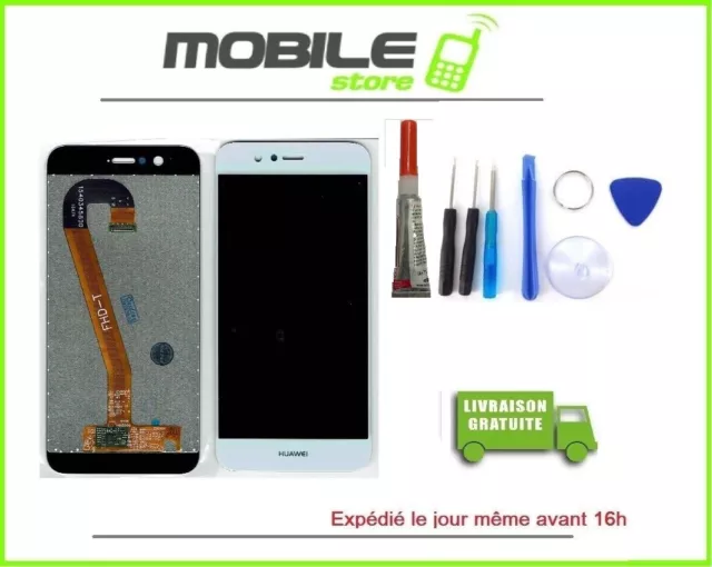 Vitre Tactile + Ecran LCD Pour Huawei Nova 2 (PIC-AL00) Blanc + Outils + Colle