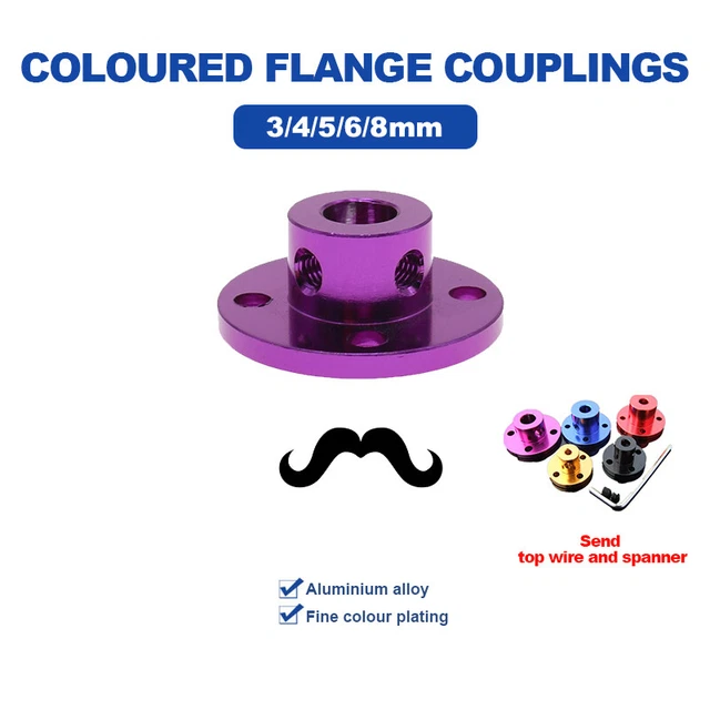 Dischi 3-8 mm giunti alberi giunti rigidi flangia flessibile frizione