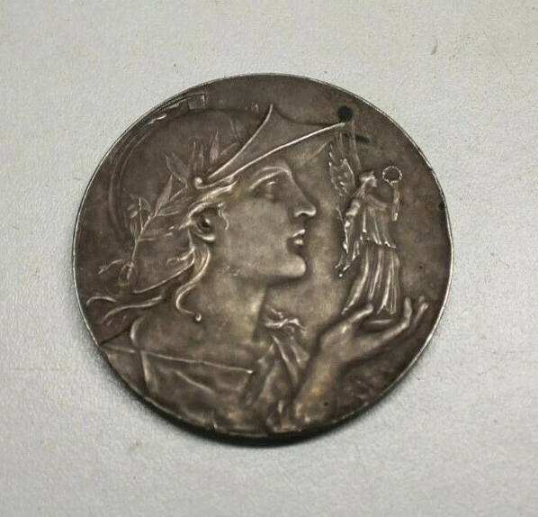MEDAILLE ANCIENNE BRONZE VELO CYCLISME PAR F FRAISSE