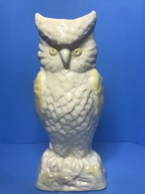 Vintage 8” Tall Belleek Ireland ‘Owl’ Vase Gold Brown Markings 7th Mark 1980-93