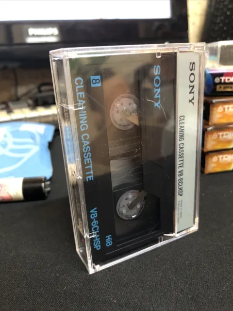 Sony Hi8 V8-6CLHSP Cleaning Cassette De Nettoyage Vidéo