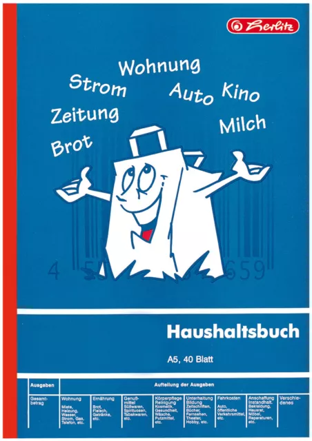 herlitz Formularbuch "Haushaltsbuch" DIN A5 40 Blatt