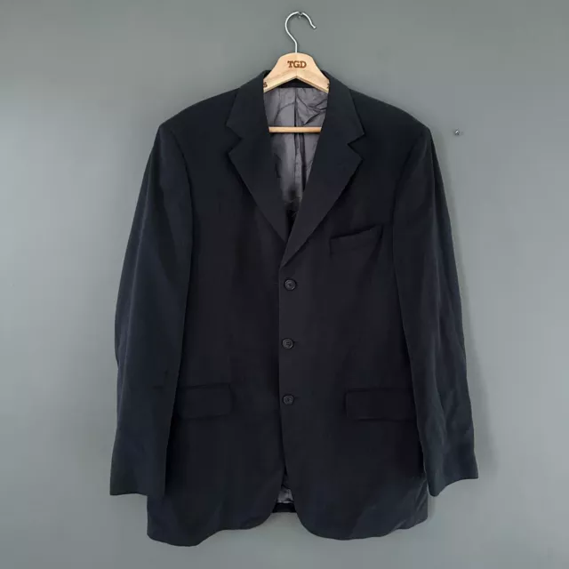 Ladies Marks & Spencer Navy Blue Smart Suit Blazer Jacket Size 42L