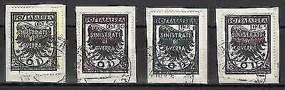 Aegean Occ. German - Pro Left Airmail Original Cancel Series