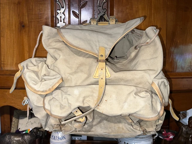 SAC A DOS VINTAGE TOILE LAFUMA  50 60