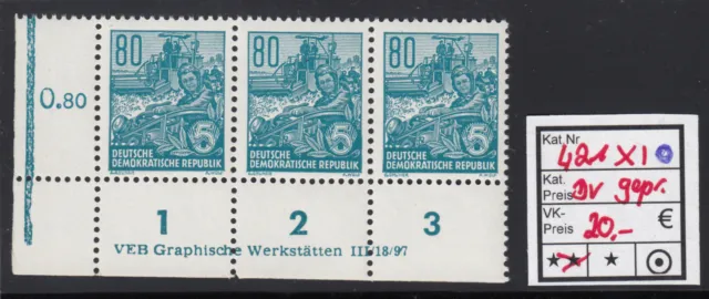 DDR 1953, Mich.-Nr.: 421 XI ** DV geprüft