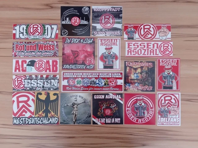 AUFKLEBER STICKER Rot-Weiss Essen Ultras Fans Mix EUR 15,50 - PicClick DE