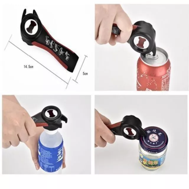 All In One Bottle Opener Jar Can Kitchen Manual Tool Gadget Multi function New 3