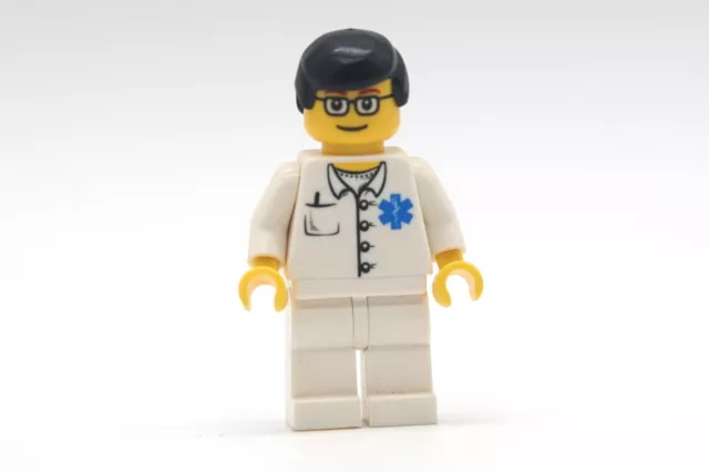 Lego Minifigur doc032 Arzt Doktor Hospital Krankenhaus City 2064 Figur