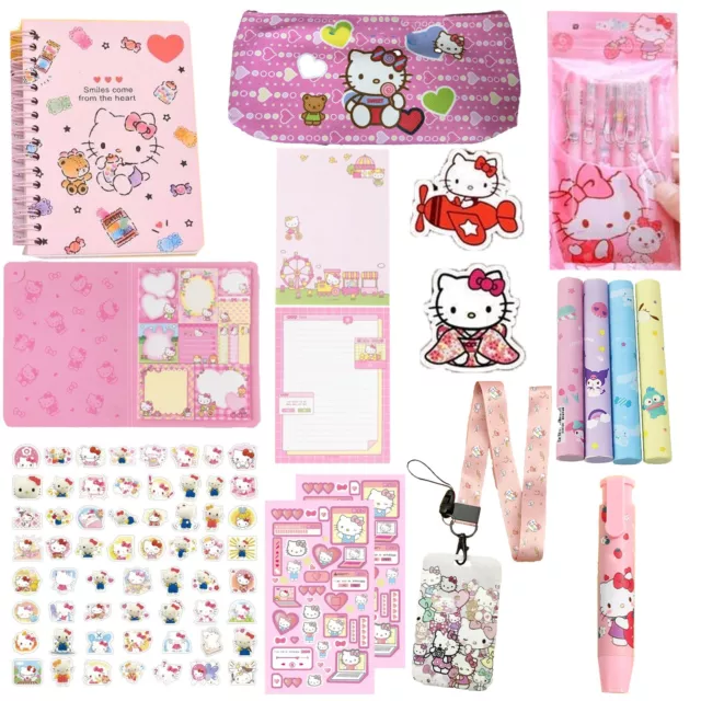 79 pcs Hello Kitty Kawaii Stationery Set, Cute School Supplies, Back To School.