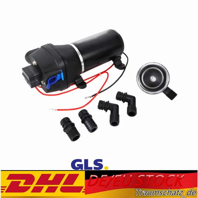 12V Membranpumpe 3,1 Bar - Selbstansaugend Für Wohnwagen & Boote