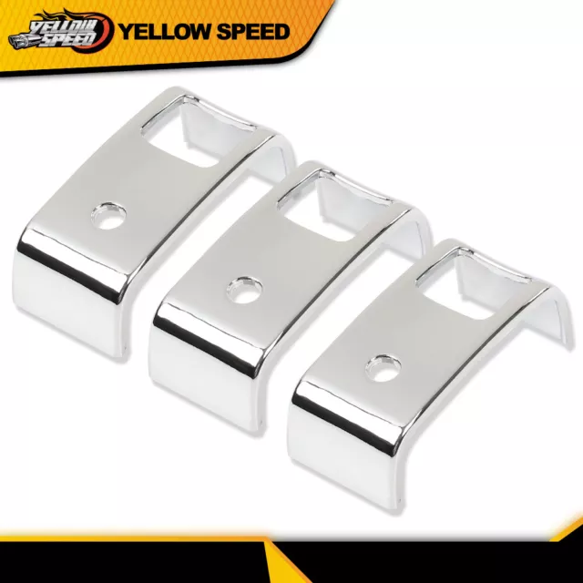 Fit For 06+ Kenworth W900 T800 T660 Chrome 2 Opening Bezel Rocker Switch Covers