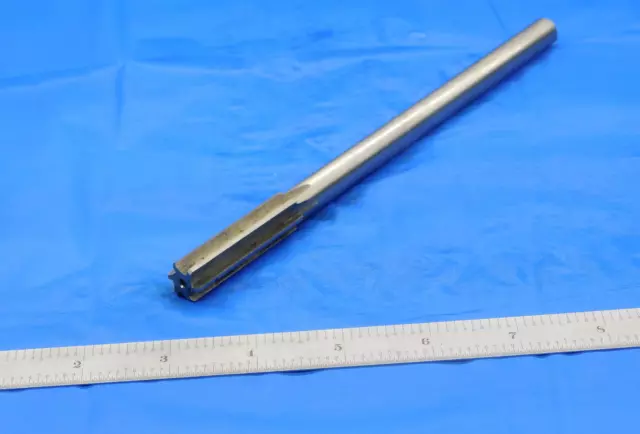 Usa Made 17/32" O.d. Hss Chucking Reamer 7/16 Shank 6 Flute