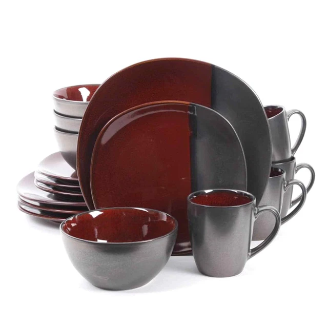 Gibson Volterra 16-piece Dinnerware Set (Service for 4) Oriental Transitional