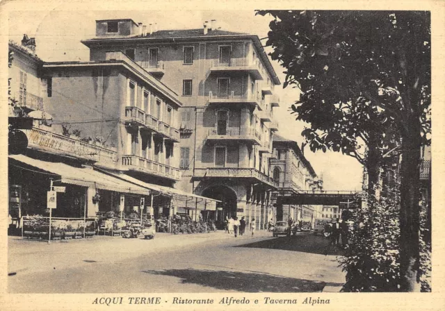 2057) Acqui Terme (Alessandria) Ristorante Alfredo E Taverna Alpina. Animata.