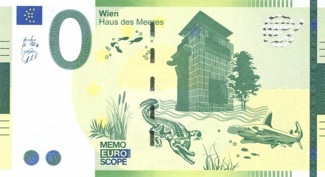 0 EURO SCHEIN, Memo, Wien - Haus des Meeres, EAAF030/3 EUR 6,95 ...