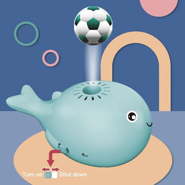 Floating Ball Whale Bladeless Fan Toy USB Charging Fan Toy Baby Bathroom Toy