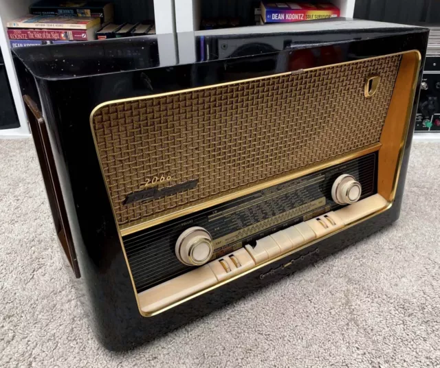 1950s Grundig 2068/GB 3D Sound ~ AM / FM Valve Radio Receiver ~ Working Order