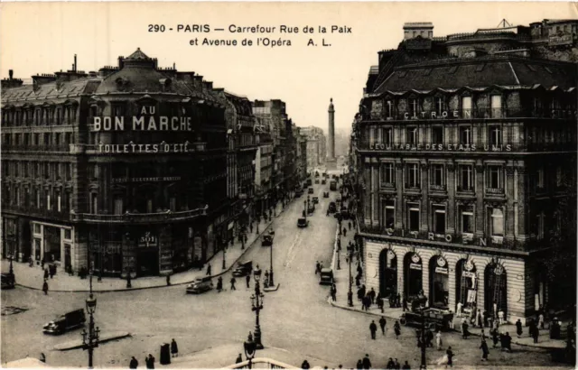 CPA PARIS 2e-Carrefour Rue de la Paix et Avenue de l'Opéra (321993)