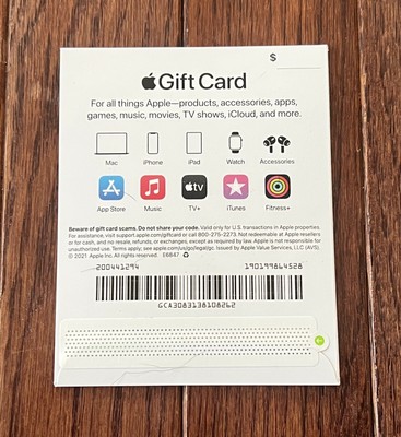 APPLE ITUNES APP Store Gift Card 345 Value Physical