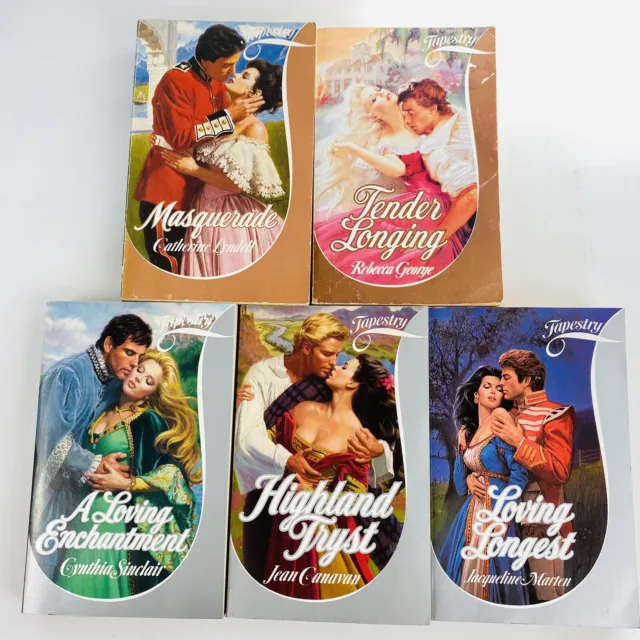 Tapestry Books 5 x RARE Vintage Sexy Romance Bundle 1st AU Paperbacks Historical 3