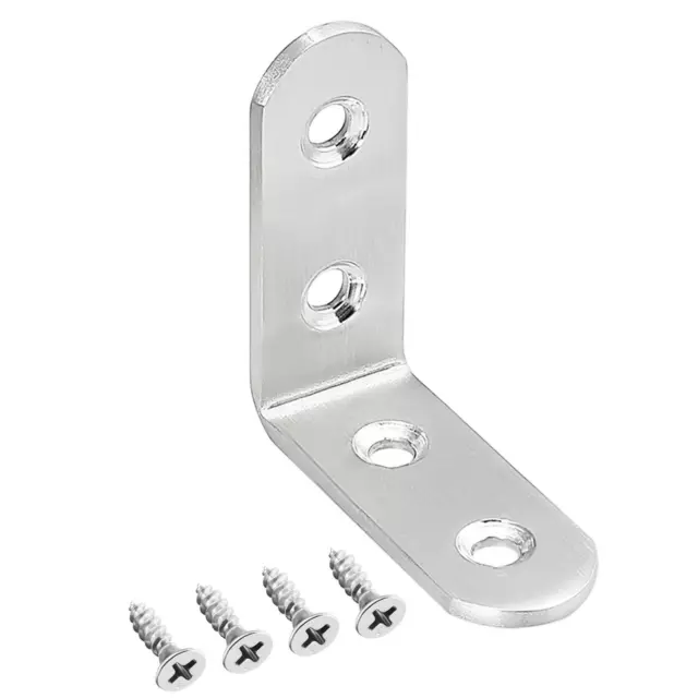 Corner Brace Angle Bracket Fastener L Shape 50mmx50mmx20mm Stainless Steel