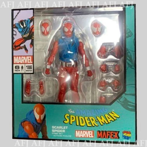 NEW MAFEX No.186 SCARLET SPIDER COMIC Ver. SPIDER MAN Figure THE AMAZING MEDICOM
