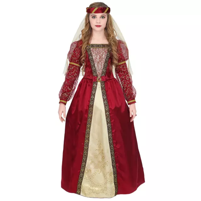 Costume Vestito Abito Travestimento Carnevale Bambina - Principessa Medievale -0