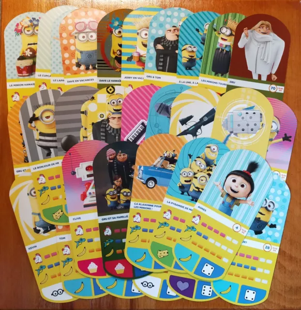 lot de 37 cartes à jouer  Auchan moi, Moche et Méchant 3 - Les Minions