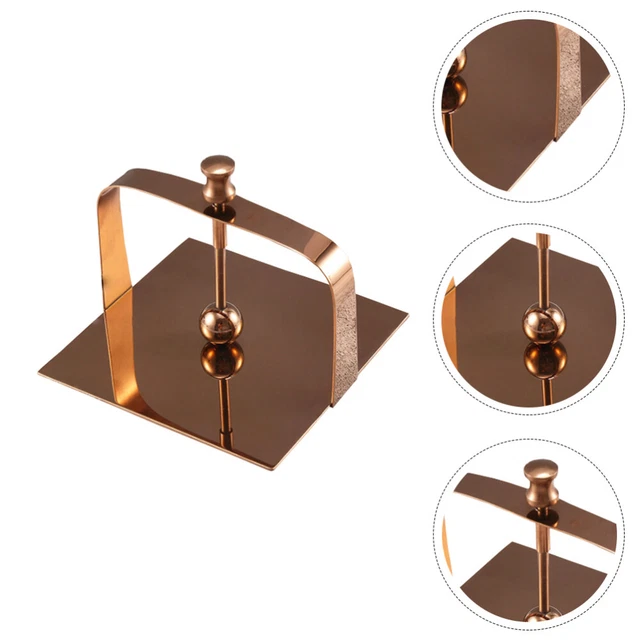 Porte-Serviettes En Acier Inoxydable - Support Serviettes Triangulaire Noir - Pour Cuisine, Salon Ou Bureau