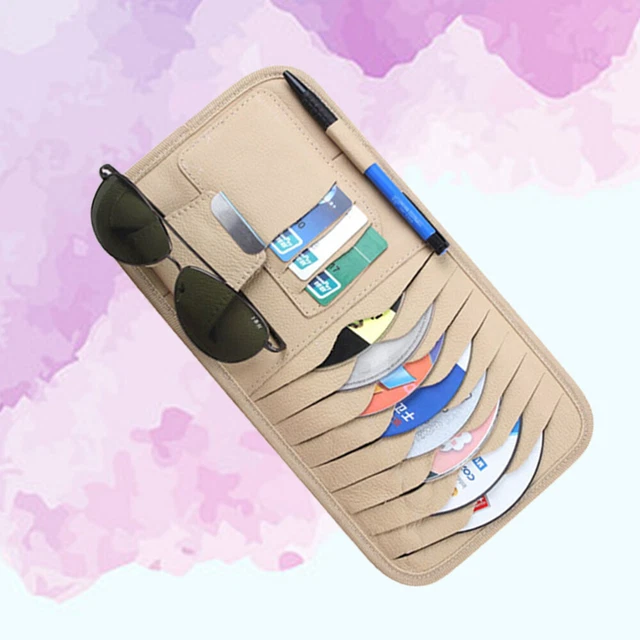 Support de rangement pour CD de voiture pare-soleil pour voiture Porte-lunettes