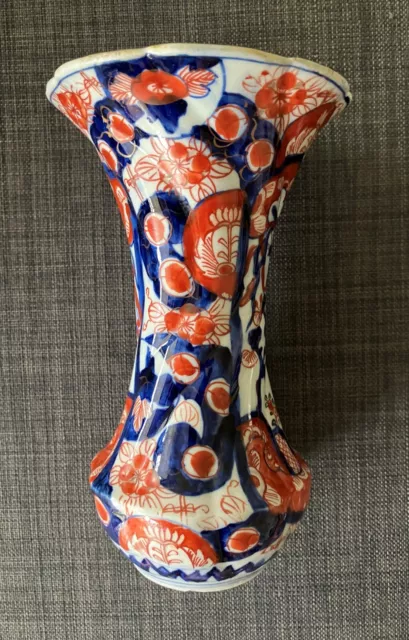 antike japanische Vase, ImariPorzellan, Meiji Periode, 20 cm